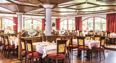 Restaurant im Wellnesshotel Stubaier Hof in Fulpmes im Stubaital