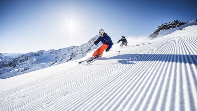 Skifahren im Stubaital